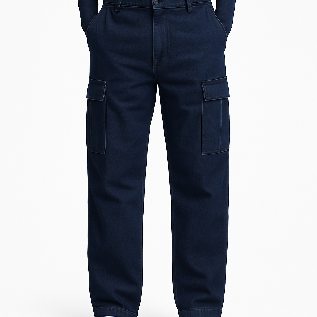 Denim Cargo Pants - Ardeynor Pants
