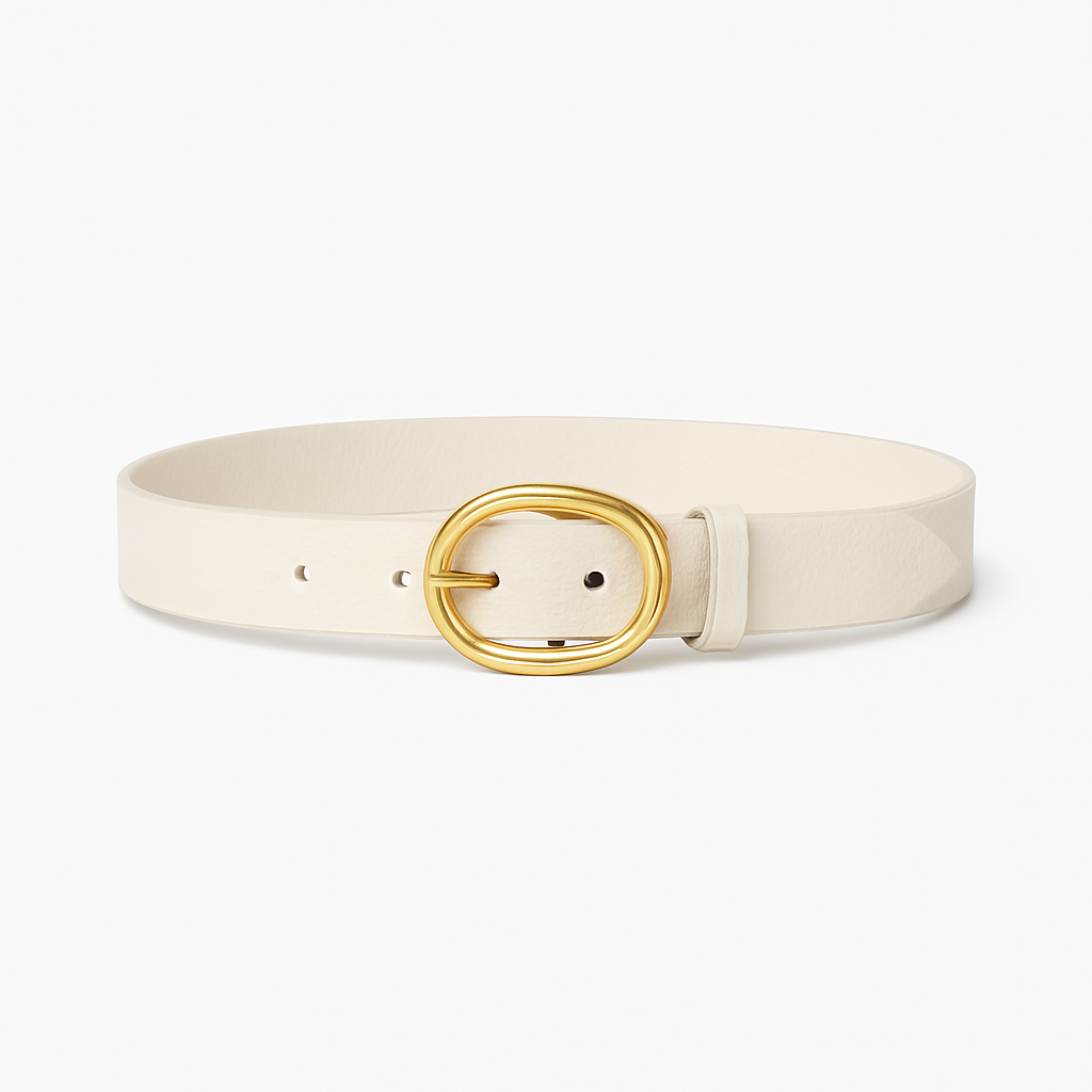 Ivory Leather Belt - Ardeynor Belts