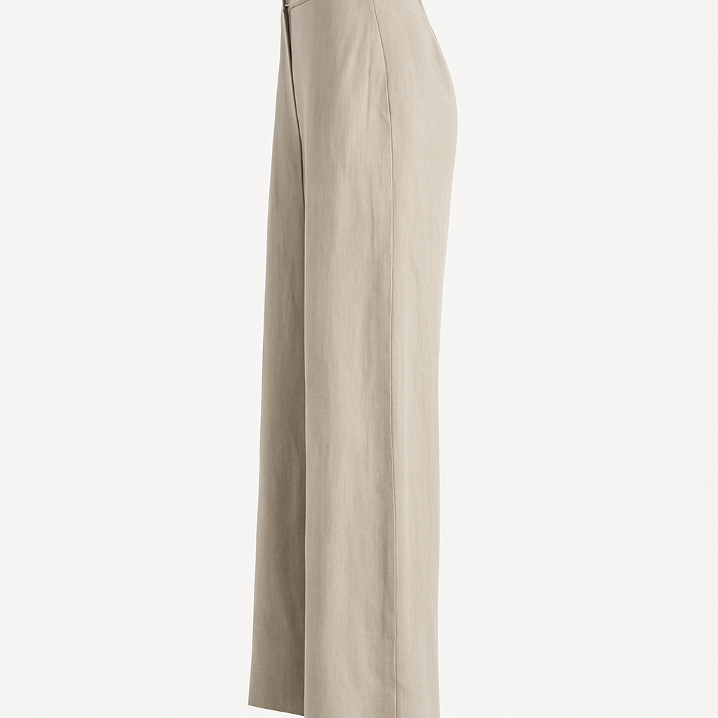Linen Wide-Leg Trousers - Ardeynor Pants